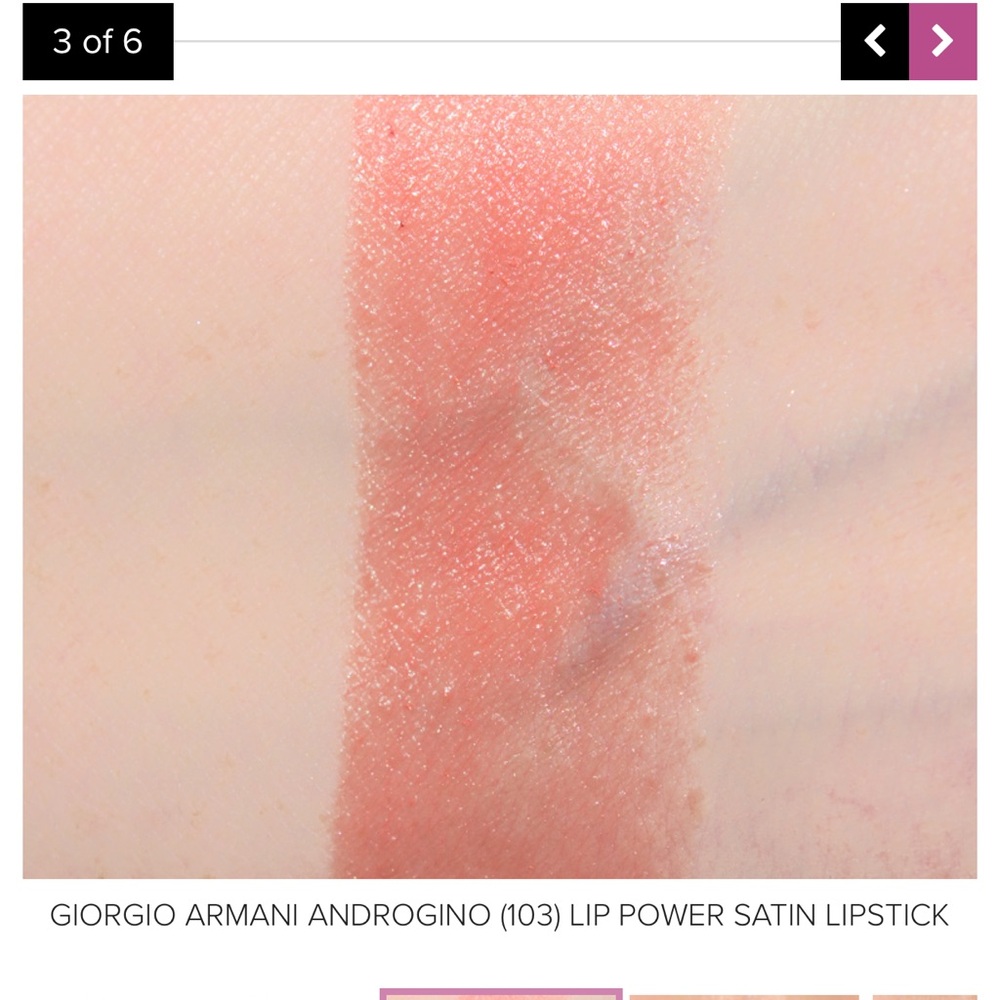 Giorgio Armani Longwear Vivid Color Lip Power Satin Lipstick - Picture 7 of 9
